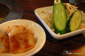 Salad and Kimuchi